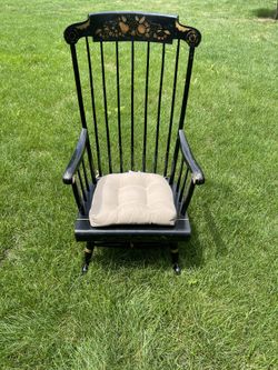 Antique Nichols & Stone Co Rocker Rocking Chair