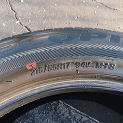 2 Llantas 215 55 R17 Bridgestone Ecopia 