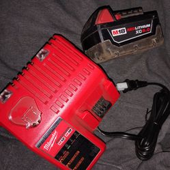 Milwaukee battery with charger