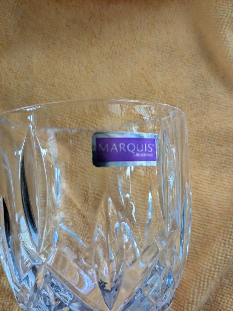 Genuine Crystal Marquis By Watford Wine Glasses