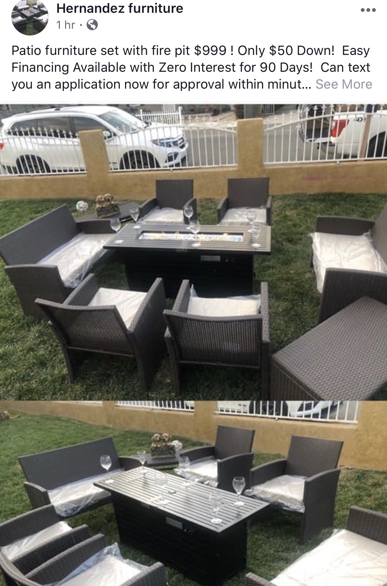 garden set with fire pit on Ki6ubgkjamxulm