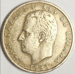 1983 Juan Carlos 100 Pesetas KM # 826