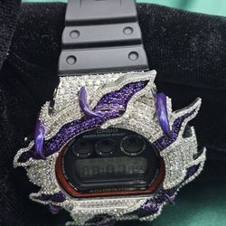 Iced out gshock royal