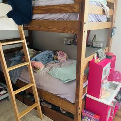 Amish Made Solid Wood Bunk Bed / Triple Bunk