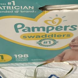 Brand New Sealed Pampers Swaddlers Size 1