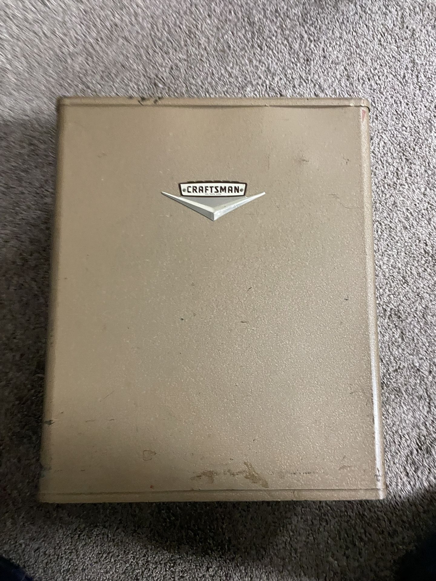 Vintage Craftsman Metal Carrying Case Wall Mountable