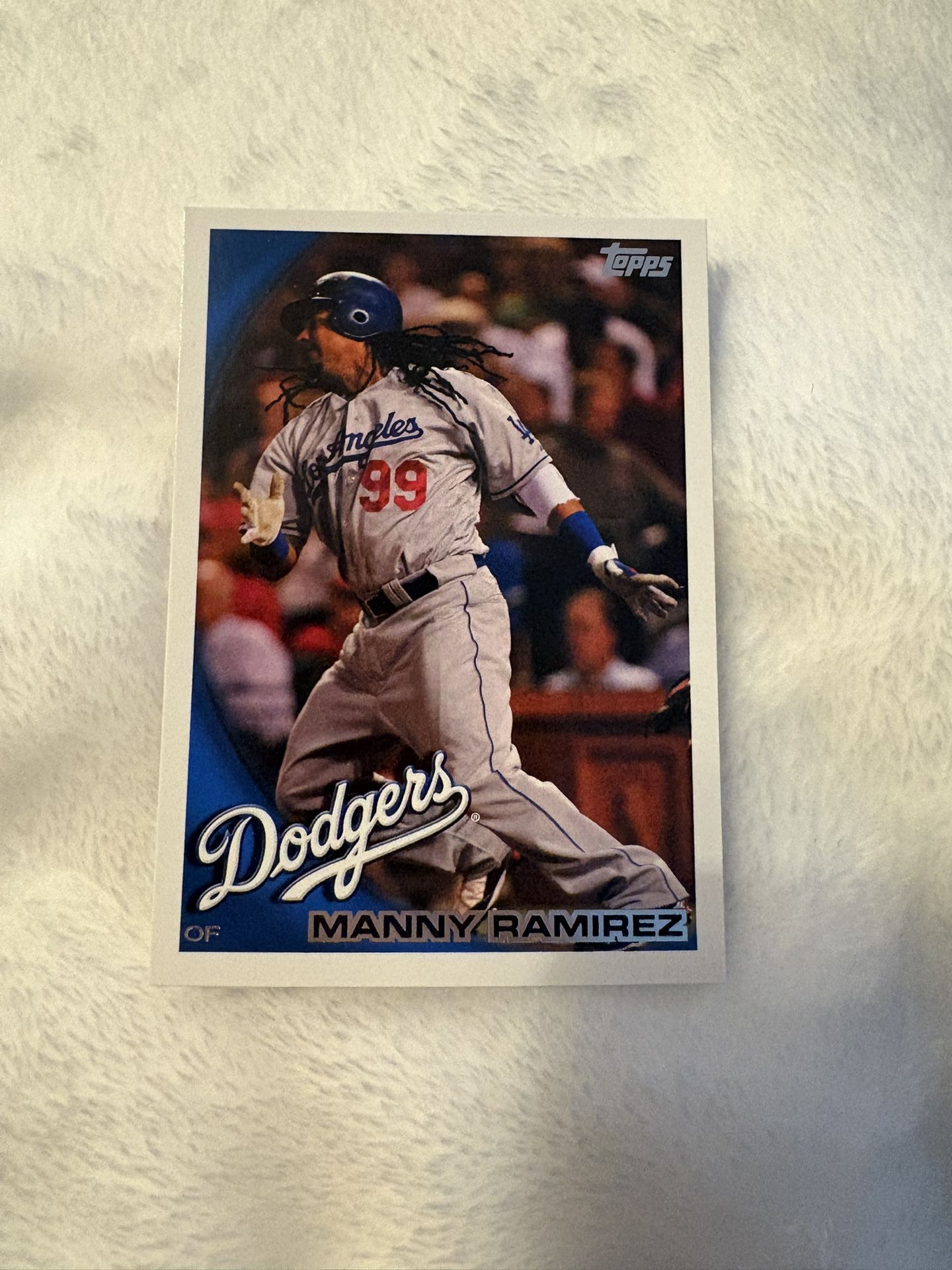 Manny Ramirez Dodgers baseball card