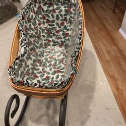 Longaberger 1997 Christmas Sleigh Basket Large