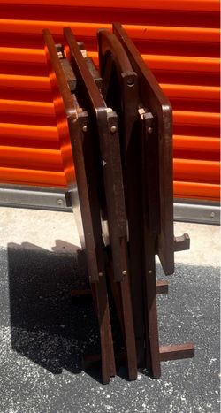 3 Folding tray  tables + base