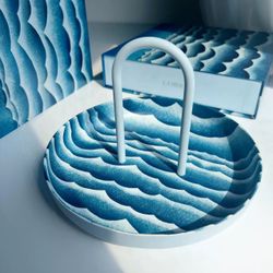 New| Unique Lamer Plate For Key Or Fruit Tray, VIP Gift For Decoration 