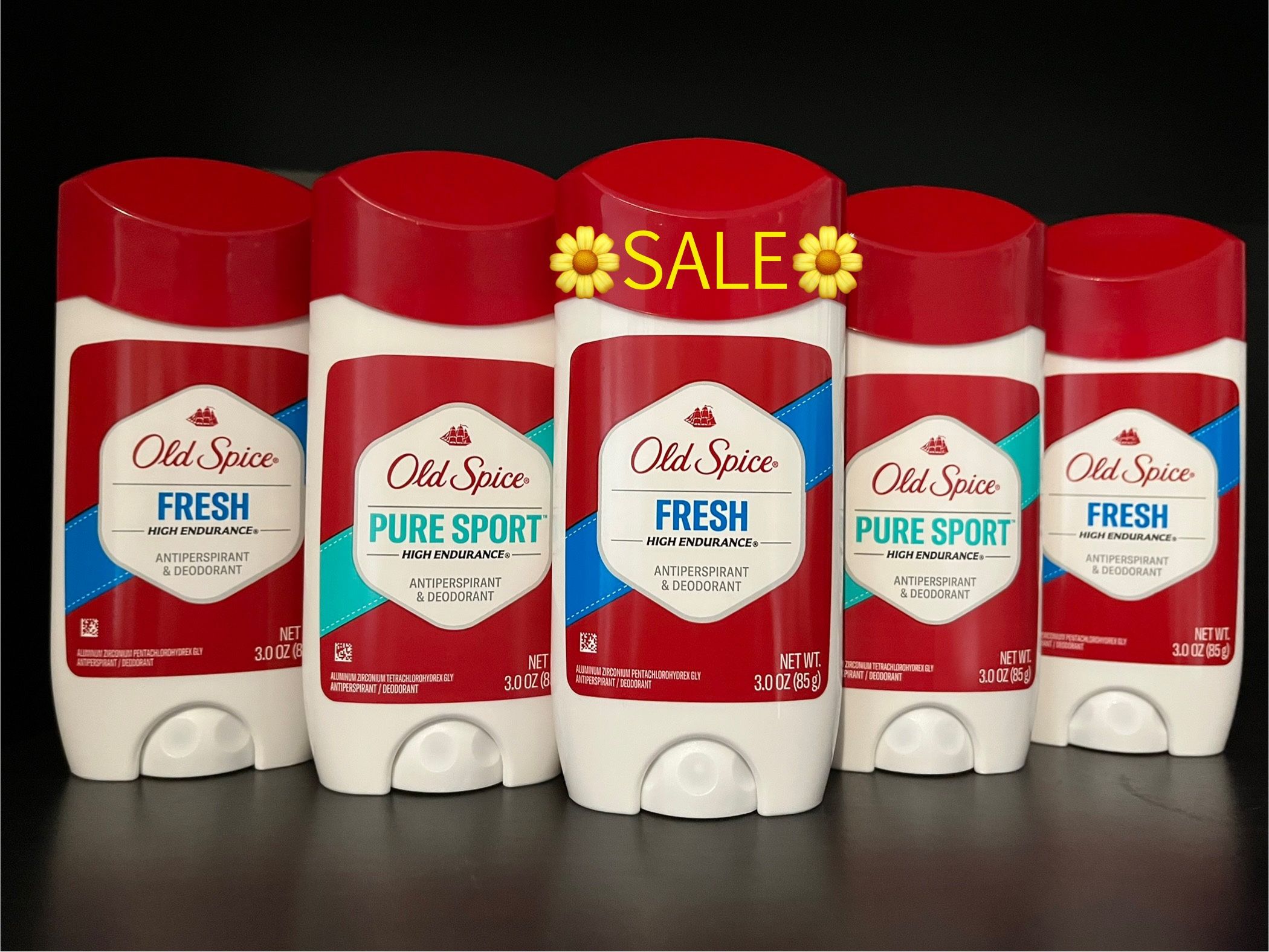NOW $11.99 (PACK OF 3) OLD SPICE DEODORANTS 