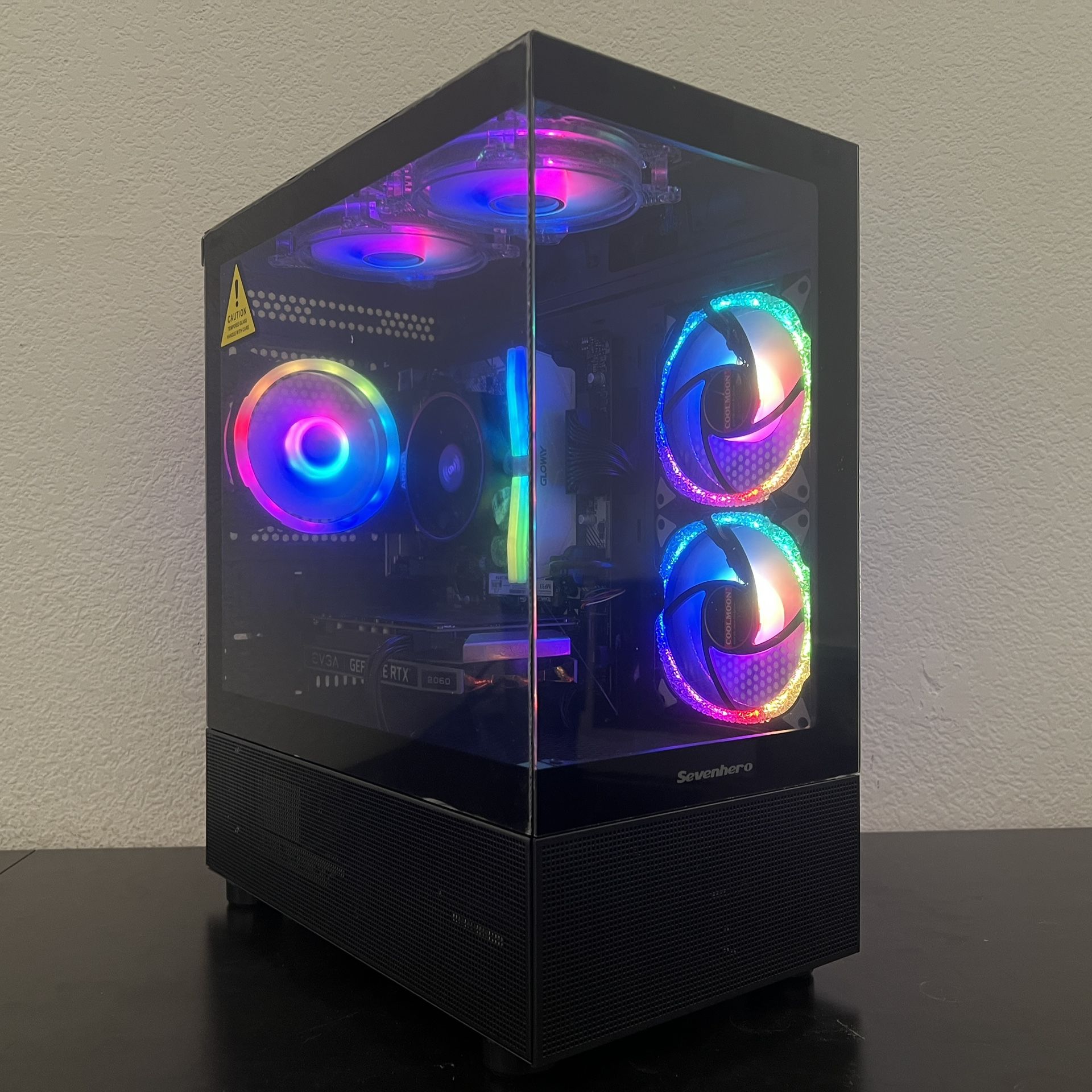 FAST Ryzen 7 RTX Gaming PC Computer (Ryzen 7 5700X, RTX 2060, 32GB RAM, 1TB NVMe)