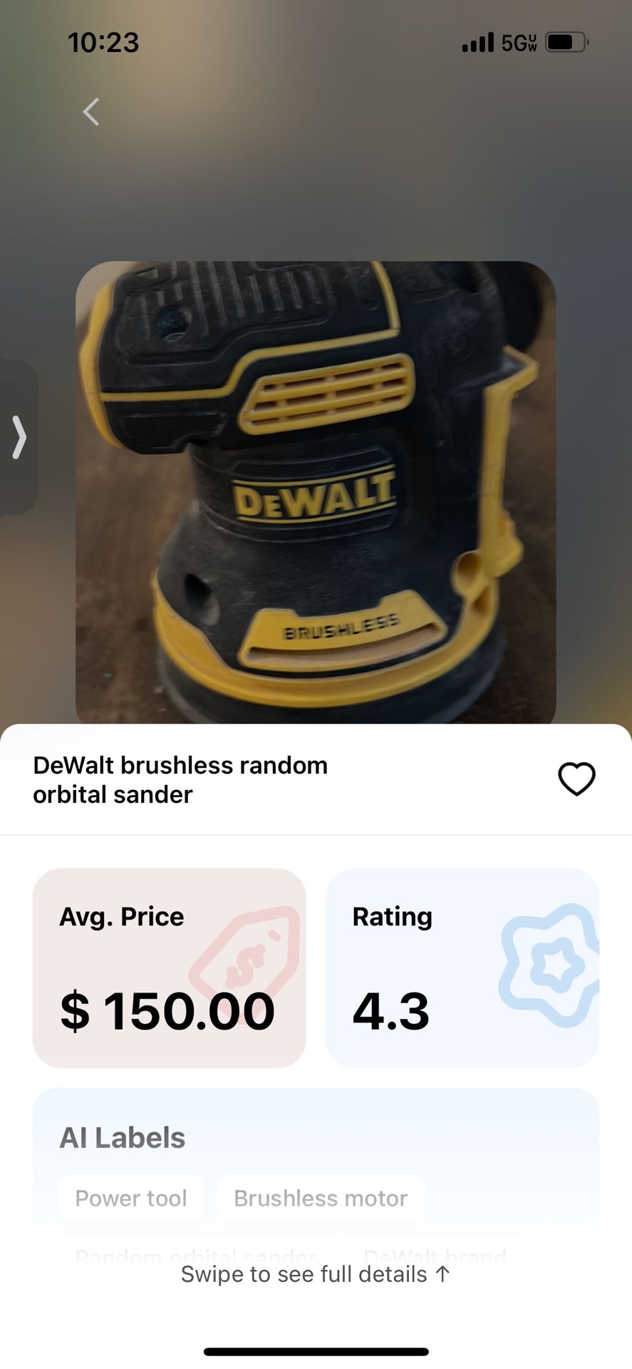 Dewalt Orbital Sander