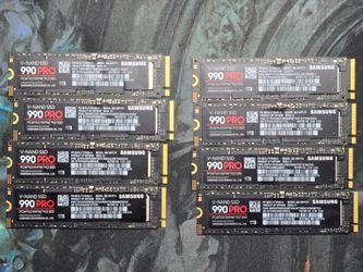 Samsung 990 Pro 1TB m2 nvme ssds