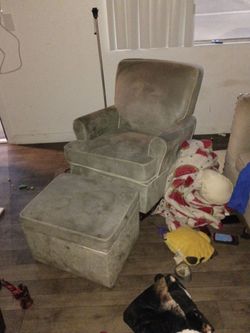 Rocking chair with ottoman