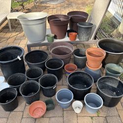 Assortment of pots and garden things