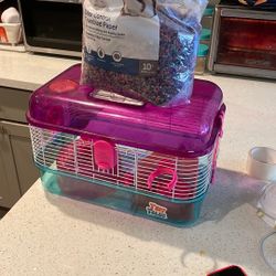 Hamster or Small Animal Cage With Litter 