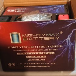 Brand New 12 Volt 3 Amp Battery