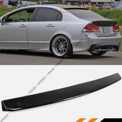 FOR 2006-15 HONDA CIVIC 8TH 9TH GEN SEDAN GLOSSY BLACK REAR WINDOW ROOF SPOILER