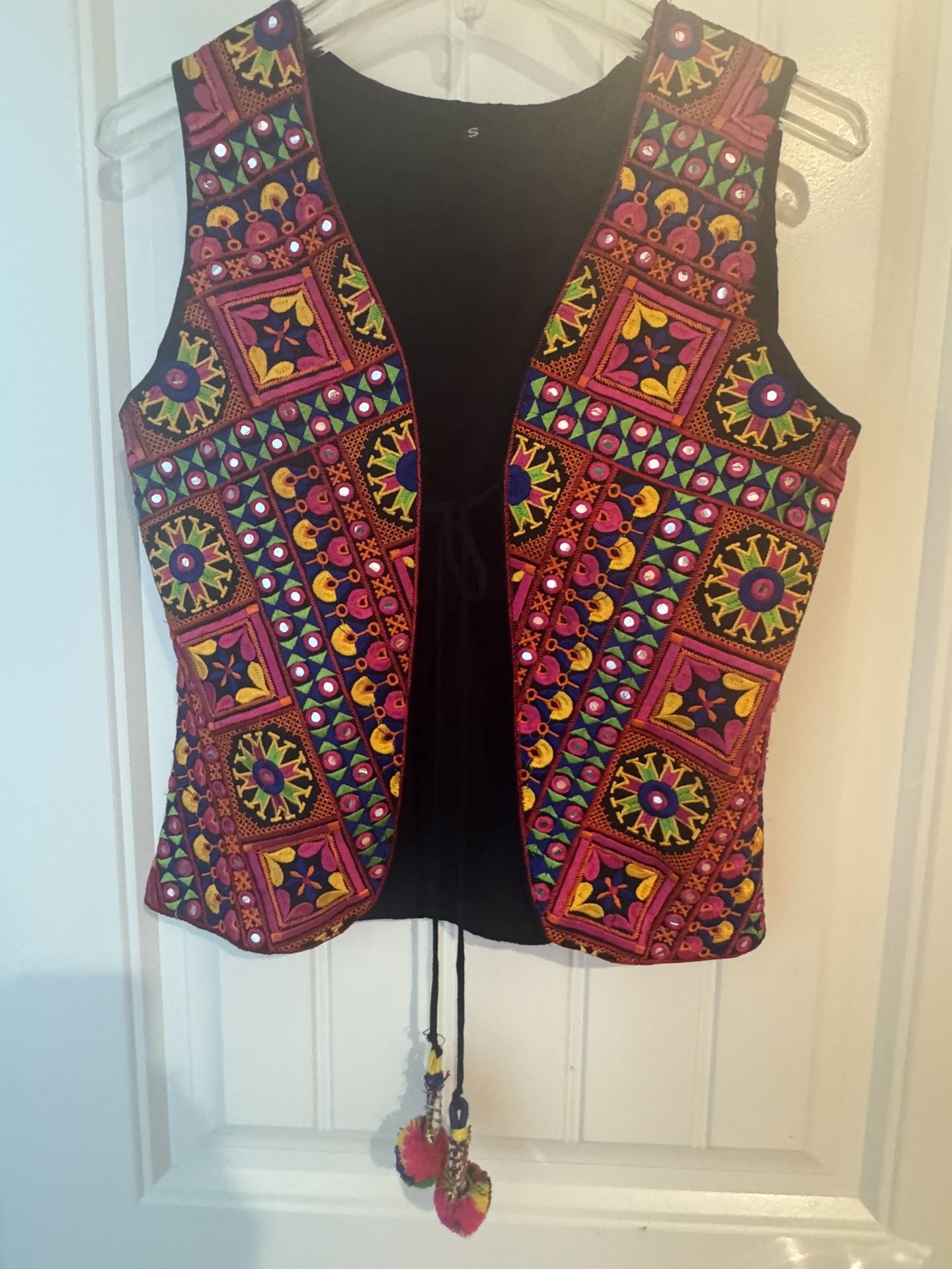 Handcrafted Embroidered Bohemian Vest – Vibrant Festival Wear