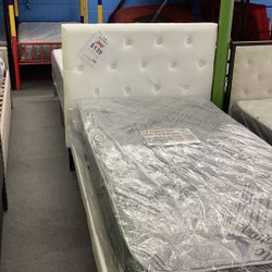 White Twin Bed Frame