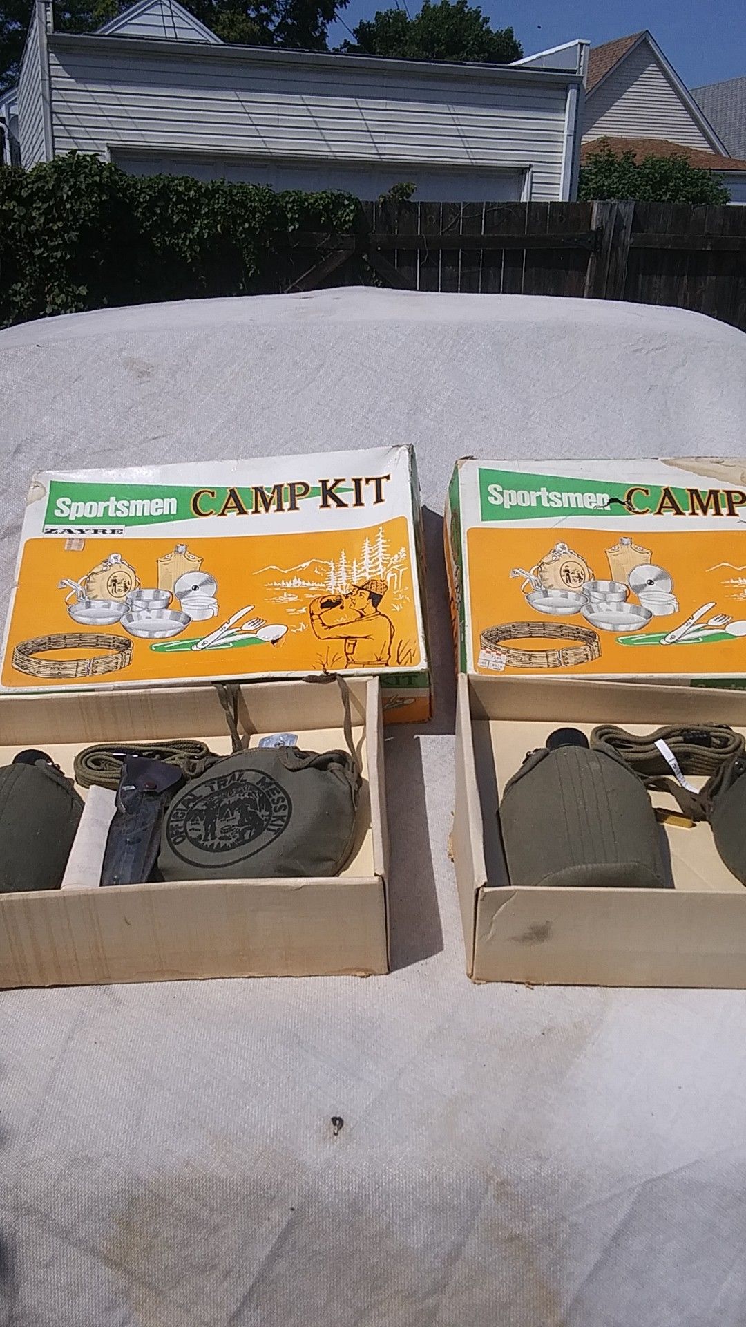 ZAYRE Sportsmen Camp kit. Different price for each one. ZARYE STORE THATZ BEEN CLOSED 4 YEARS