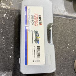 DNA MOTORING TOOLS-00474 Low Profile Hydraulic Trolley Service/Floor Jack, 2 Ton (4000 lbs) Capacity, Lifting Range 5.1"-13", Blue