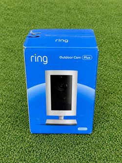 Ring Outdoor Cam Plus 2K Battery Wireless Security Camera White NEW Sealed