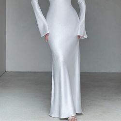 Baby boo white maxi dress