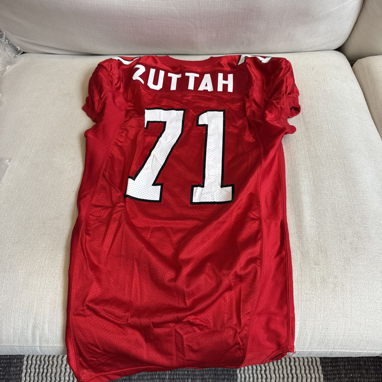 Jeremy Zuttah #71 C Rutgers Team Player Issued & Worn Jersey Bucs Ravens 49ers