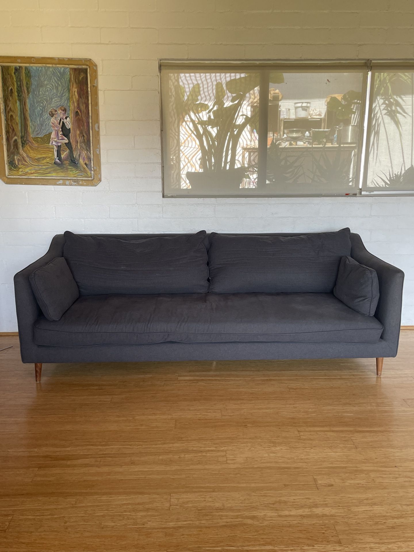 Mid Century Style Down Cushioned Couch