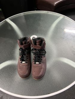 Nike Air Force 1 High “Burgandy With Black Swoosh”