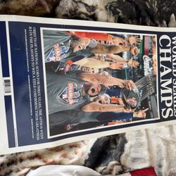 World Series Champs Commemorative Poster