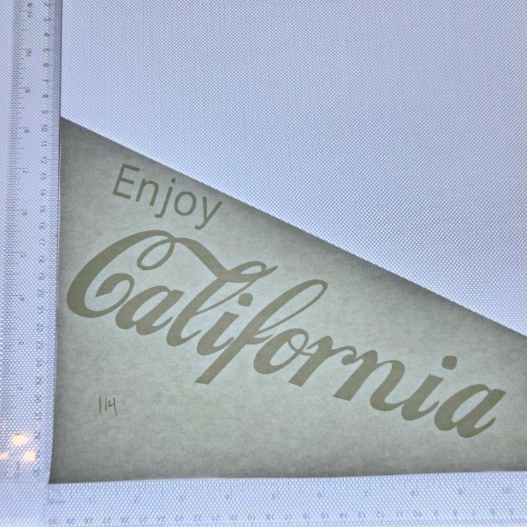 Iron On Heat Transfer  Good For T-shirts Sweaters Jackets T Shirt Design Size Is About 5x10 Enjoy California  #114