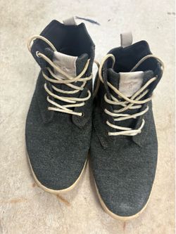 Creative Recreation Men's Black/Gray Canvas High-Top Lace-Up Sneakers US 8