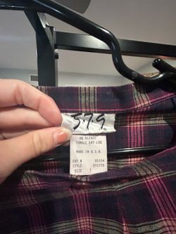 Girly plaid skirt size small