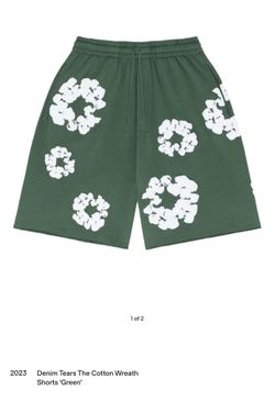Denim Tears Green Sweatshorts Size Medium