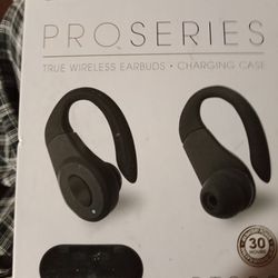 New In Box Bluetooth Pro Series True Wireless Earbuds 