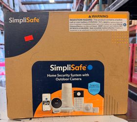SimpliSafe 13 Piece Home Security System with Outdoor Camera Brand New In Box