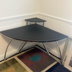 Corner Desk, Leather Top