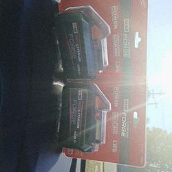 2 /Milwaukee M18  Red Lithium Xc8.0 Forge Batteries 
