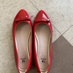 ballet flats red size 6 new