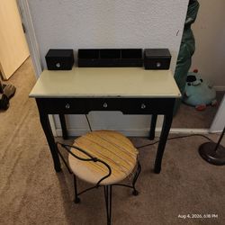 Vanity with chair