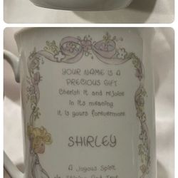 Vintage Precious Moments Personalized Mug "Shirley"