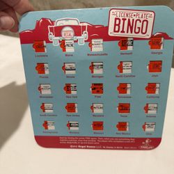 License Plate Bingo Travel Game