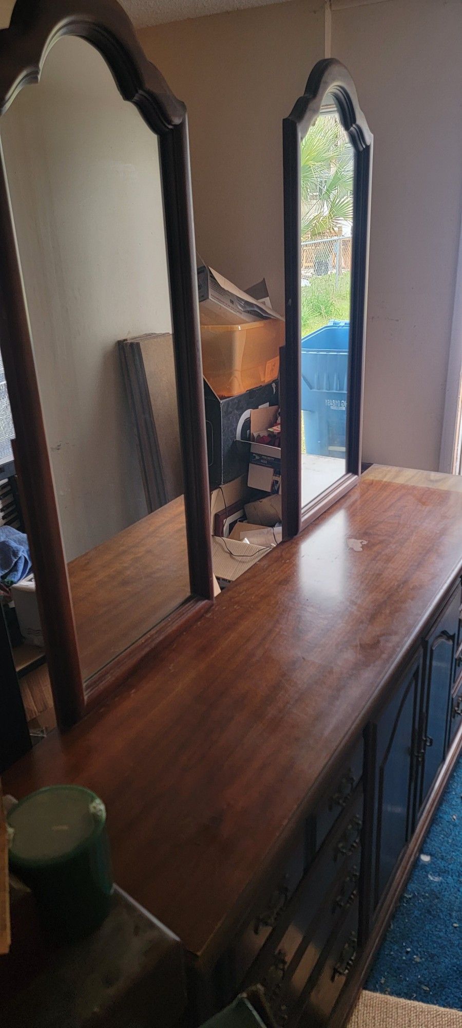 Drew double-mirror dresser