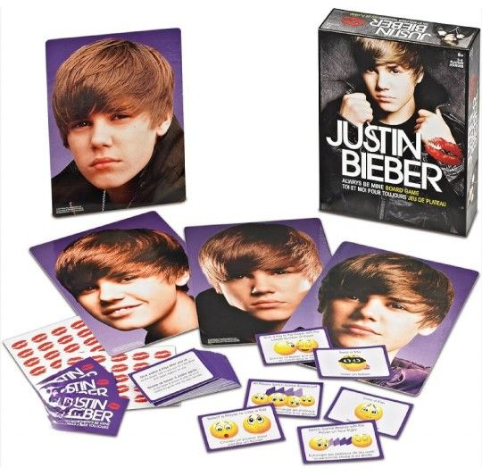 Brand New Sealed 2010 JUSTIN BIEBER Always Be Mine Board Game 2-4 Players Age 8+. The object of the game is to give Justin Bieber the most kisses. Eac