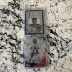 King Of Cards Justin Fields Rookie And Clear Vision Justin Fields Rookie