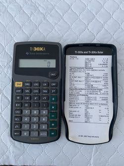 Texas Instruments TI-30XA  Scientific Calculator with cover