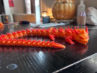 3D Printed Articulated Dragon Figurine